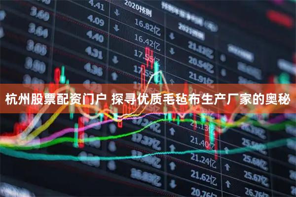 杭州股票配资门户 探寻优质毛毡布生产厂家的奥秘